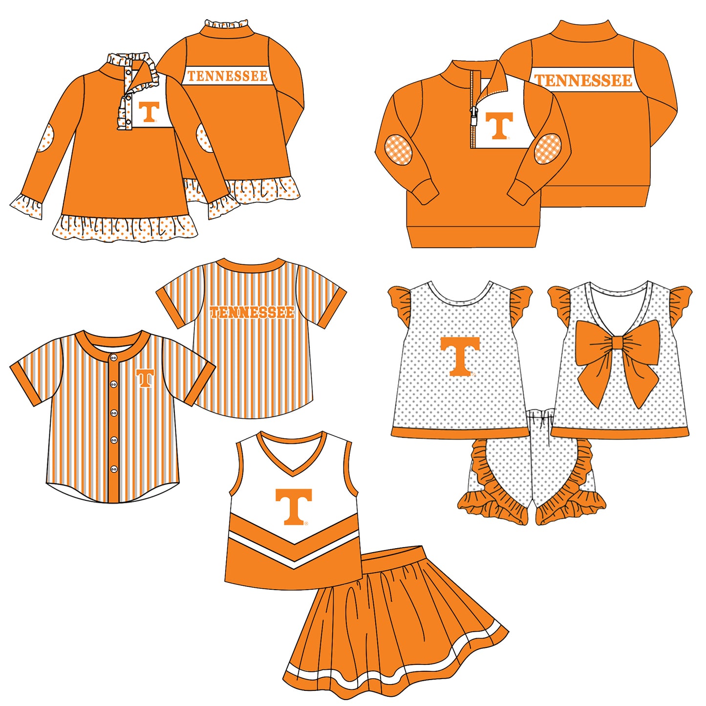 ( Moq 5 Each Style ) Baby Boys Girls Toddler T Sibling Shirts Sets Team Clothing
