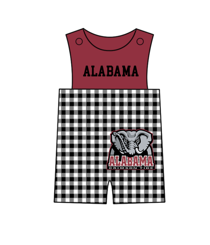 ( Moq 5 Each Style ) Baby Boys Girls Kids Elephant Plaid Team Sibling Rompers Dress Sets