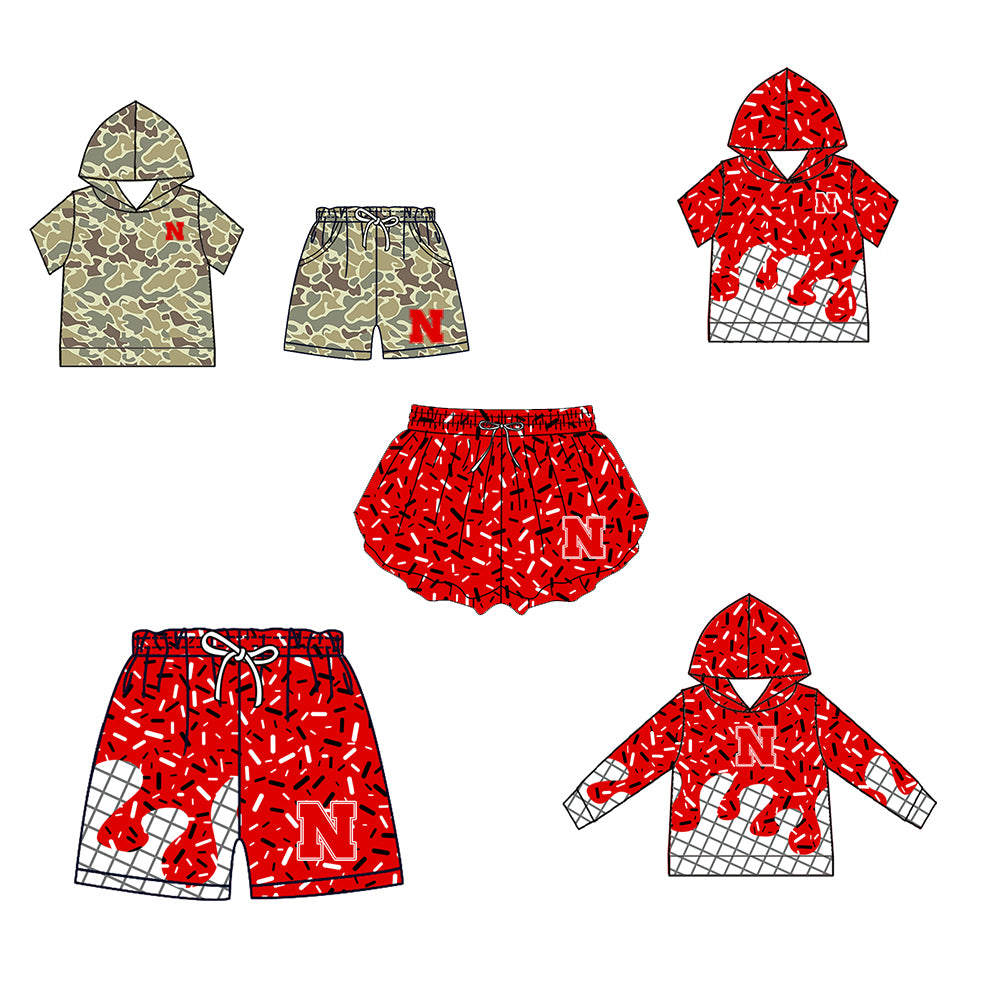 ( Moq 5 Each Style ) Baby Boys Girls Toddler Sibling Shorts Shirts Set Team Drip Sprinkles Clothes