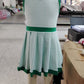 Baby Girl Sleeveless Green Plaid Ruffle Shorts Yoga Active Dress RTS