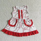 Promotion Baby Boy Girl Baseball Sibling Summer Dress Set RTS