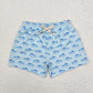 Baby Boy Fish Blue Swim Trunks Shorts