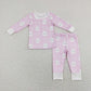 BLP0457 Baby Boy Long Sleeves Rabbits Shirt Pants Set Easter Pajamas