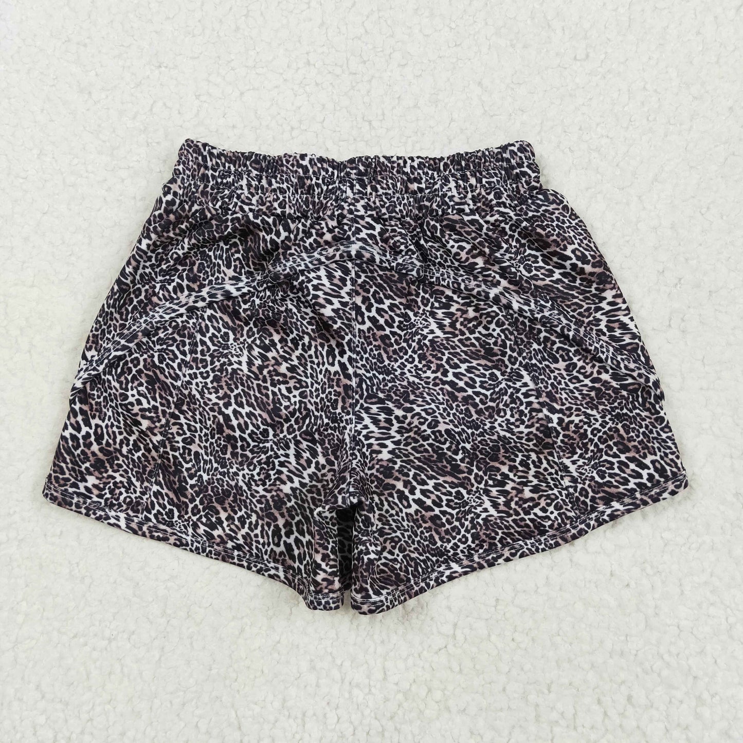 Baby Girl Leopard Yoga Active Wear Bottoms Shorts RTS