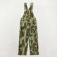 Baby Kids Leaves Camo Denim Strap jumpsuit Overall