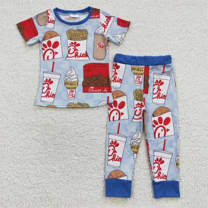 BSPO0148 Baby Boy Short Shirt Pants Outfit Pajamas