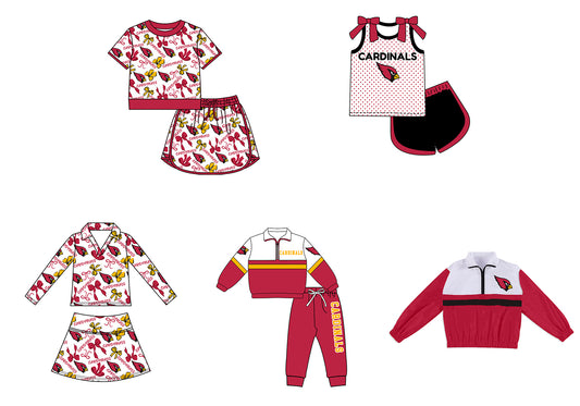 ( Moq 5 Each Style ) Sibling Baby Girls Kids Bows Team Shirt Sets Clothes
