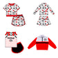 ( Moq 5 Each Style ) Sibling Baby Girls Kids Dogs Bows Team Shirt Sets Clothes