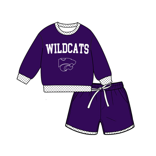 ( Moq 5 ) Baby Girls Kids Long Sleeves Shirt Shorts Team Set Clothes