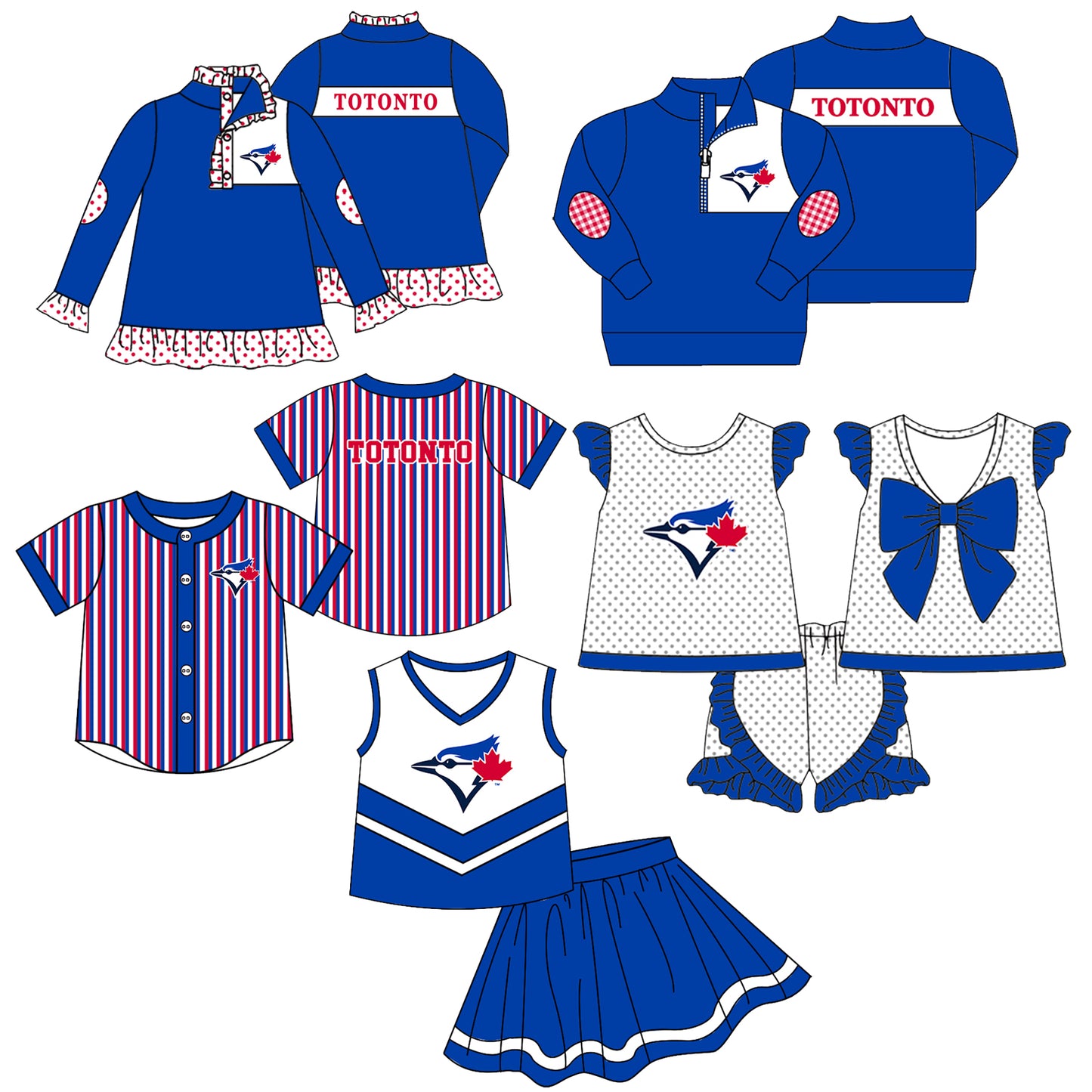 ( Moq 5 Each Style ) Baby Boys Girls Kids Sibling Duck Shirts Team Sets Baseball Clothes