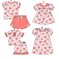 Baby Girl Back To School Pencil Bows Sibling Dress Set ( Moq 5 Each Style ) 12.31