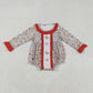 Sibling Baby Girl Long Sleeves Floral Embroidery Santa Cakes Christmas Romper Dress Set RTS