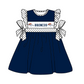 ( Moq 5 ) Baby Girls Toddler Short Sleeves Team Knee Length Ruffle Dress