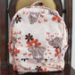 BA0074 Baby Kids Western Cow Floral Pink Bag Backpack