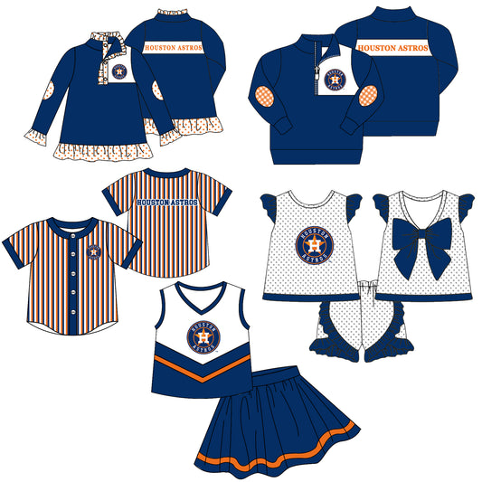 ( Moq 5 Each Style ) Baby Boys Girls Kids Sibling Shirts Team Sets Baseball Star Clothes