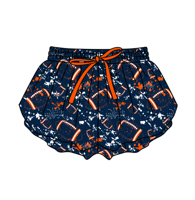 ( Moq 5 Each Style ) Baby Boys Girls Kids Football Sibling Shorts Romper Bows Dresses Set Team Clothes