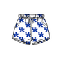 ( Moq 5 Each Style ) Baby Boys Girls Blue Stripes Sibling Team Sets Swimsuits Football Clothes