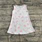 Baby Girl Sleeveless Pink Bows Knee Length Dress RTS