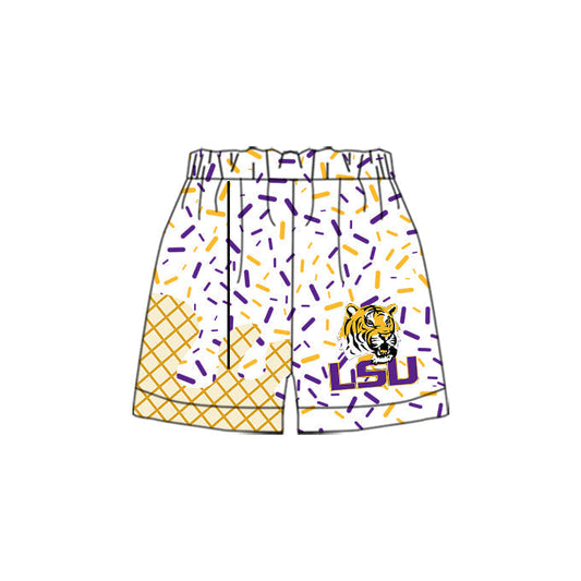 Adult Man Custom Football Tiger Team Shorts  ( Moq 5 )