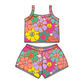 ( Moq 5 ) Preorder Baby Girls Straps Flower Tops Shorts Summer Set Clothes