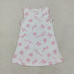 Baby Girl Sleeveless Pink Bows Knee Length Dress RTS