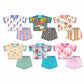 Baby Boy Girl Dinosaurs Flower Shirt Shorts Sibling Set ( Moq 5 Each Style ) 2.24
