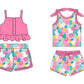 Baby Girl Straps Summer Flower Shorts Sibling Set ( Moq 5 Each Style ) 2.17