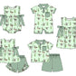 Baby Boy Girl Ducks Green Plaid Sibling Matching Green Dress Romper Clothes Set ( Moq 5 Each style )