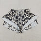 Adult Women Black Bows Yoga Southern Shorts Bottoms RTS