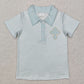 RTS Baby Boy Easter Short Sleeves Cross Green Shirt Tops