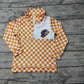Baby Boy Toddler Long Sleeves Dog Checkered Team Zipper Shirt Tops Moq 5