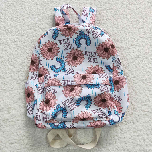 BA0080 Baby Kids Western Floral Bag Backpack