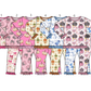 ( Moq 5 Each Style ) Sibling Baby Girls Kids Long Sleeves Pumpkins Bows Shirt Pants Sets Pajamas Fall Clothes