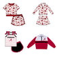 ( Moq 5 Each Style ) Sibling Baby Girls Kids Bows Team Shirt Sets Clothes