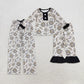 Sibling Girls Kids Adult Woman Happy New Year Pajamas Pants Set RTS