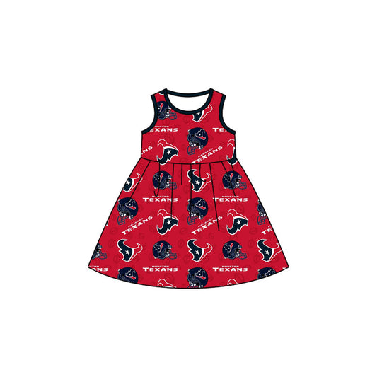 Baby Girl Infant Sleeveleses Cow Team Knee Length Dress Moq 5