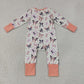 Baby Girls Bats Bows Zipper Footie Sleeper Romper Halloween Clothes RTS