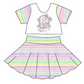 Baby Girl St. Patrick's Day Checkered Sibling Matching Romper Dress Clothes Set Moq 5 Each Design