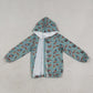 Baby Boys Kids Green Long Sleeves Ducks Pockets Hoodie Zipper Shirt Tops RTS