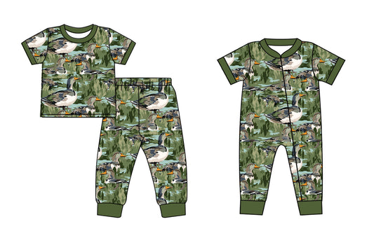 Baby Boy Duck Sibling Matching Romper Set ( Moq 5 Each Design )