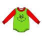 Baby Girl Red Shirt Christmas Green Face Dress Set