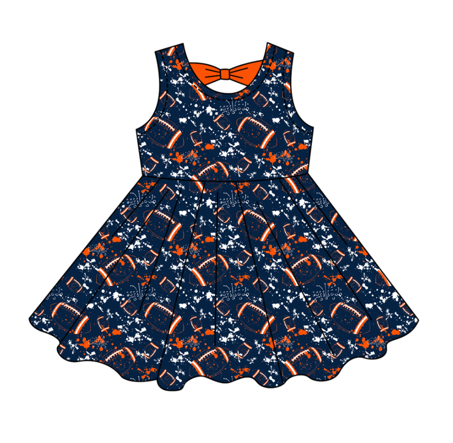 ( Moq 5 Each Style ) Baby Boys Girls Kids Football Sibling Shorts Romper Bows Dresses Set Team Clothes