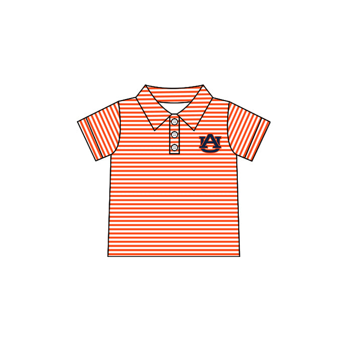 ( Moq 5 each style ) Baby Boy Girl Short Sleeves Team AU Sibling Dress Shirt Set 5.5