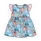 Baby Girl Farm Animals Sibling Romper Dress Clothes Set ( Moq 5 Each Design )