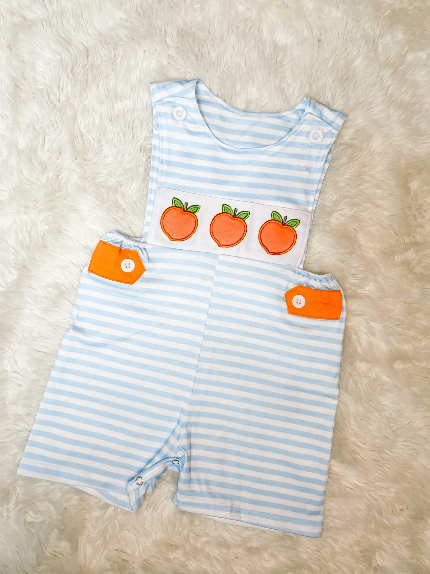 Moq 3 Pre-order SR0738 Baby Boy Peaches One Piece Romper