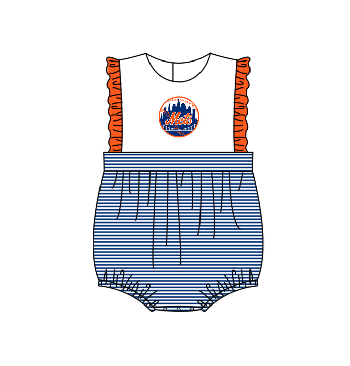 ( Moq 5 Each Style ) Baby Boys Girls Kids Team Sibling Blue Stripes Rompers Sets