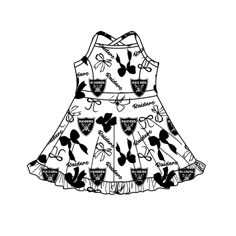 ( Moq 5 each style ) Baby Boy Girl Team Cheer Sibling Shirt Bows Dress Set 8.12