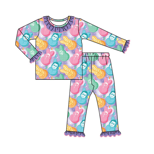 Baby Girl Halloween Rabbit Shirt Pants Pajamas Set