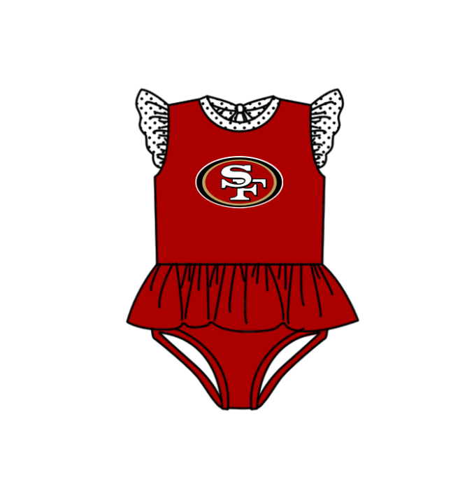 ( Moq 5 Each Style ) Baby Boys Girls Kids Team Sibling Jumpsuits Sets Swimsuits Red Clothes