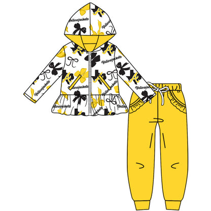 ( Moq 5 each style ) Baby Boy Girl Team Cheer Sibling Shirt Bows Dress Set 8.11